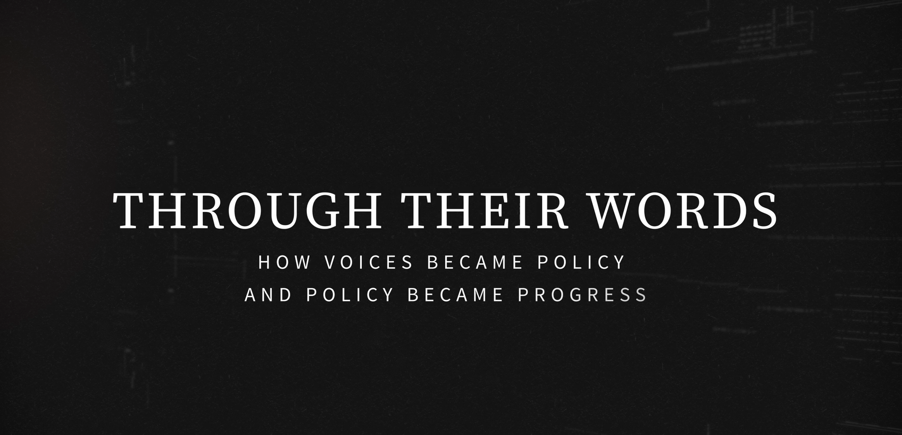 Through Their Words